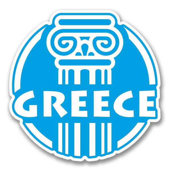 2 x Greece Greek Vinyl Sticker #6411