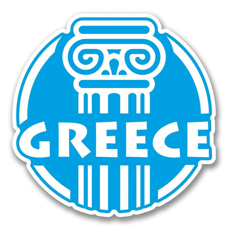 2 x Greece Greek Vinyl Sticker