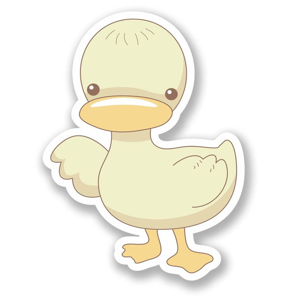 2 x Little Duck Duckling Vinyl Sticker #6419
