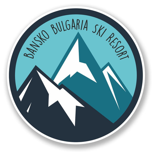 2 x Bansko Bulgaria Ski Snowboard Resort Vinyl Sticker #6443