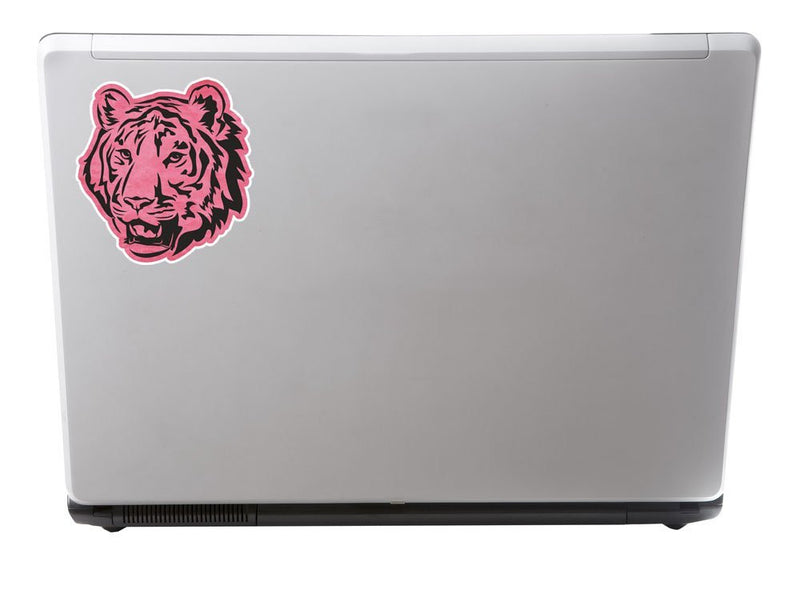 2 x Pink Tiger Lion Cat Vinyl Sticker
