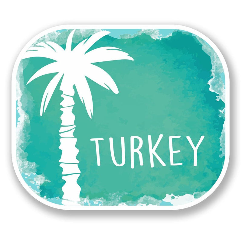 2 x Turkey Turkish Vinyl Sticker