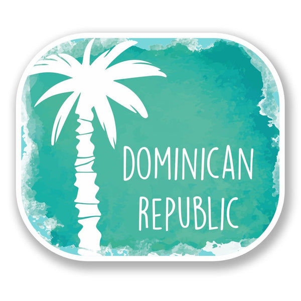 2 x Dominican Republic Vinyl Sticker #6499