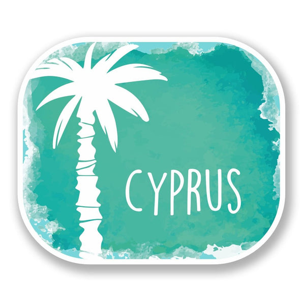 2 x Cyprus Vinyl Sticker #6505