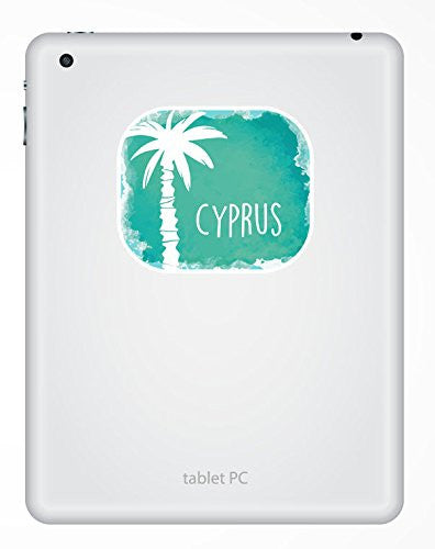 2 x Cyprus Vinyl Sticker