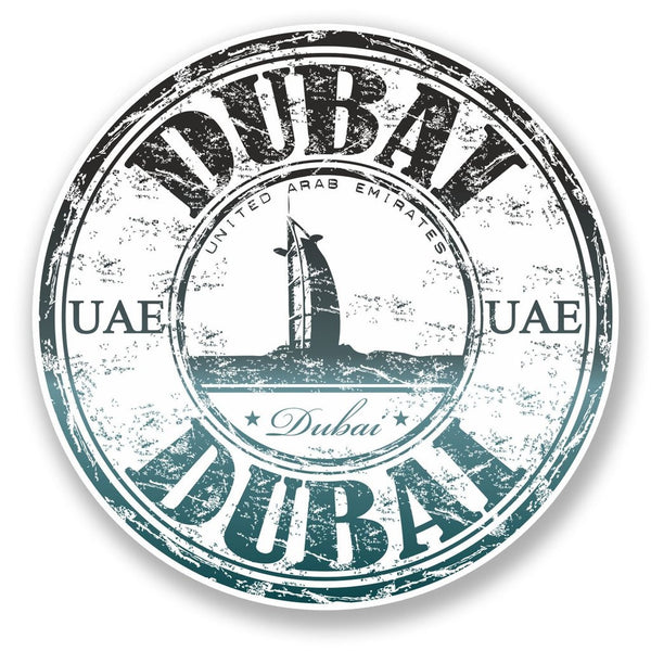2 x UAE Dubai Vinyl Sticker #6517