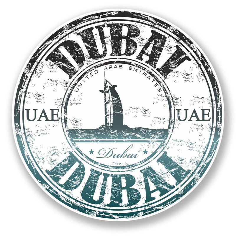 2 x UAE Dubai Vinyl Sticker