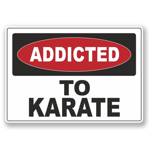2 x Addicted to Karate Vinyl Sticker #6547