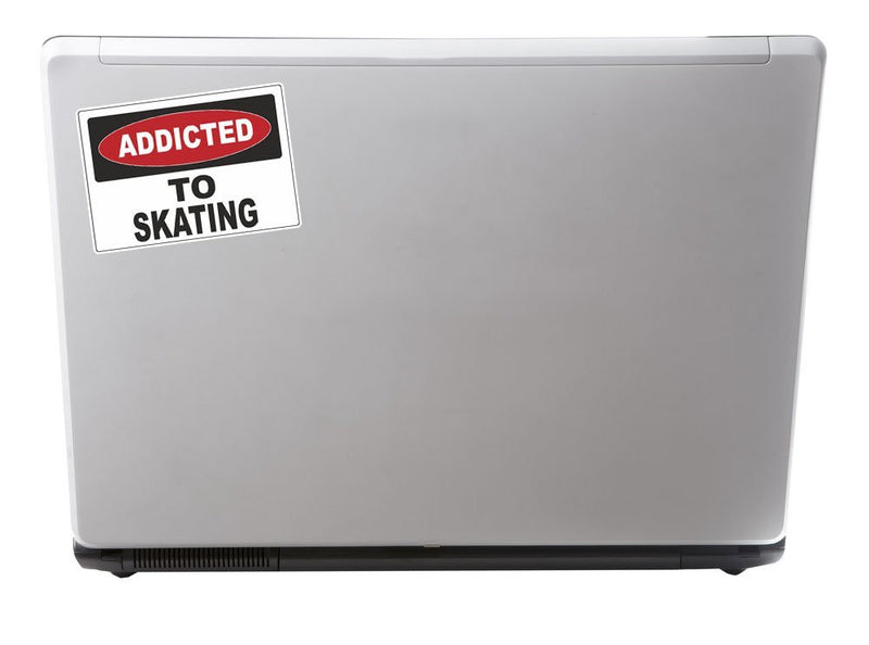 2 x Addicted to Skating Vinyl Sticker