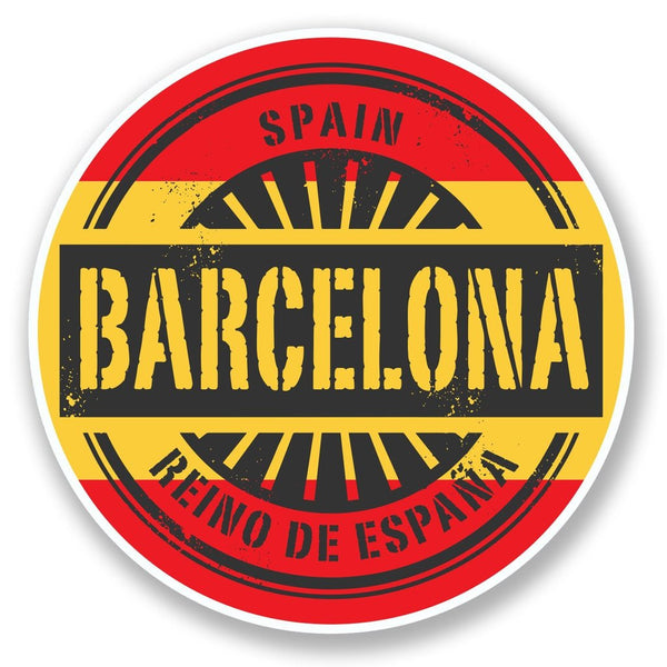 2 x Barcelona Catalunya Spain Vinyl Sticker #6576