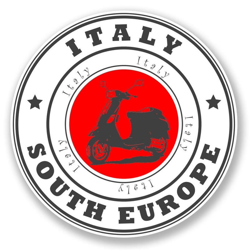 2 x Italy Europe Vinyl Sticker