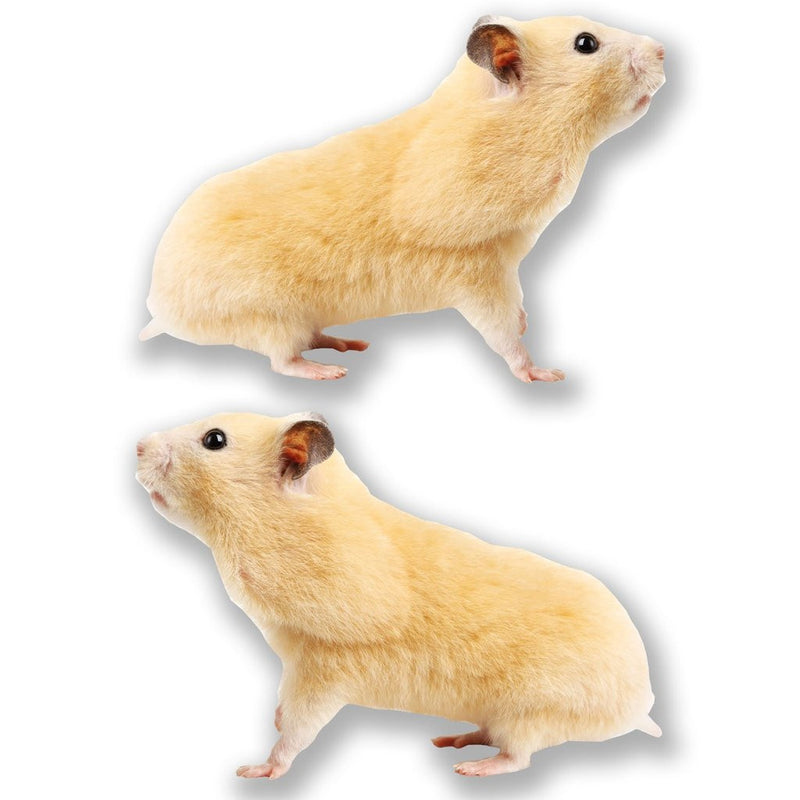 2 x Cute Hamster Vinyl Sticker
