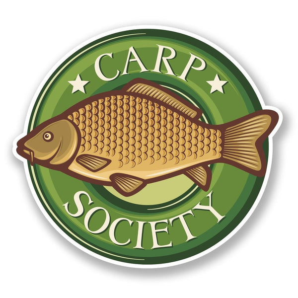 2 x Carp Fish Vinyl Sticker #6673