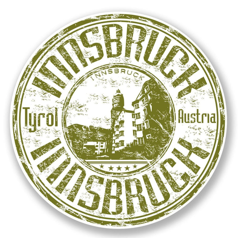 2 x Tyrol Innsbruck Austria Vinyl Sticker