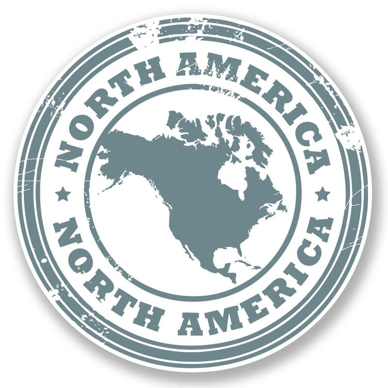 2 x North America USA Car Vinyl Sticker