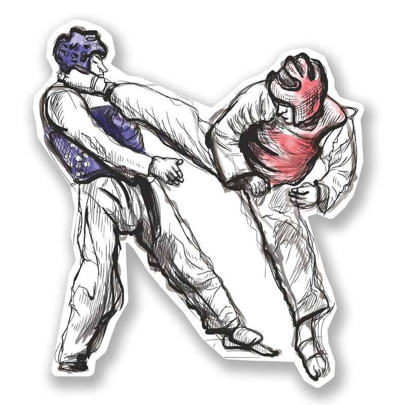 2 x Martial Arts Vinyl Sticker