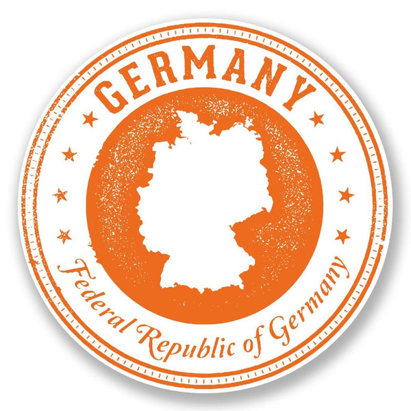2 x Germany Vinyl Sticker #6702