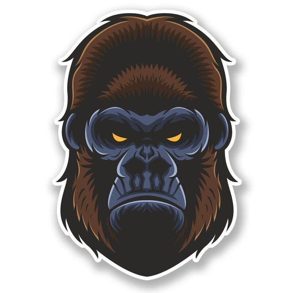 2 x Monkey Gorilla Vinyl Sticker #6714