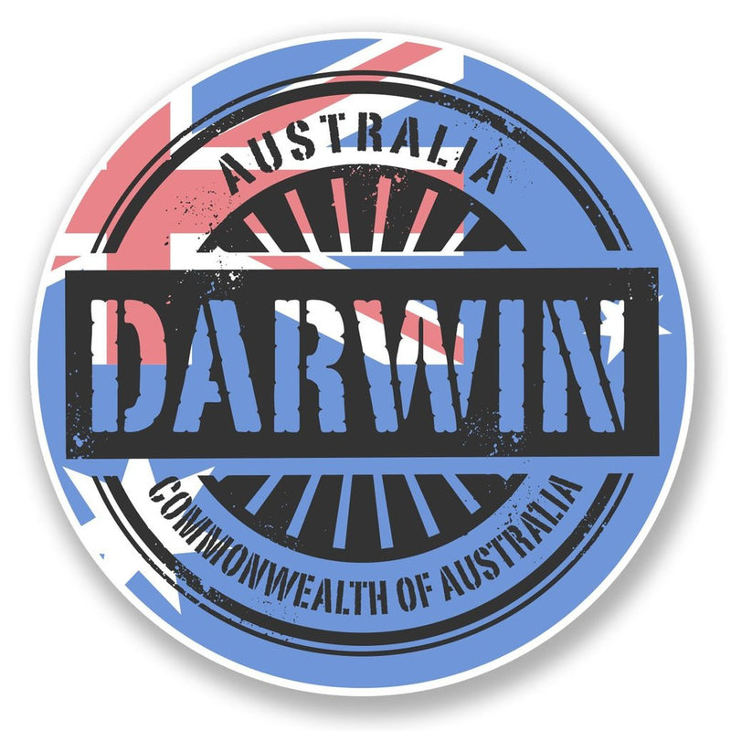 2 x Darwin Australia Vinyl Sticker