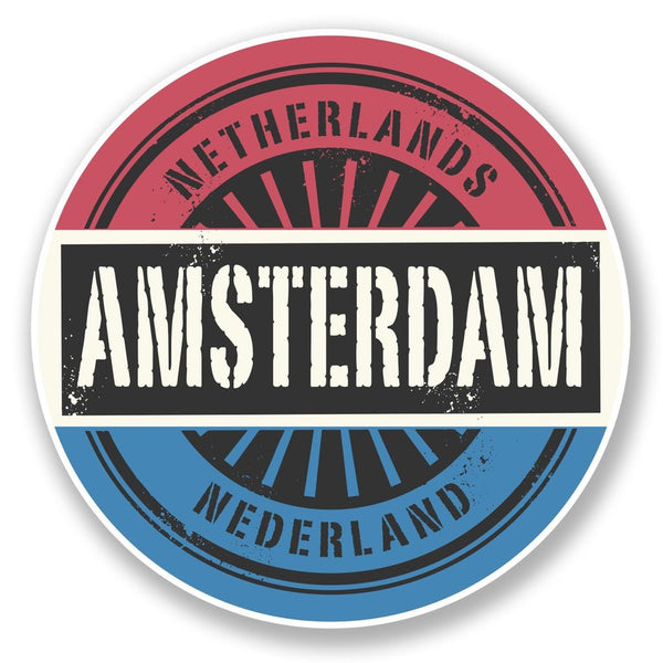 2 x Amsterdam Netherlands Vinyl Sticker #6724