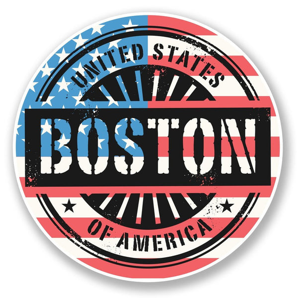 2 x Boston Massachusetts USA Vinyl Sticker #6739
