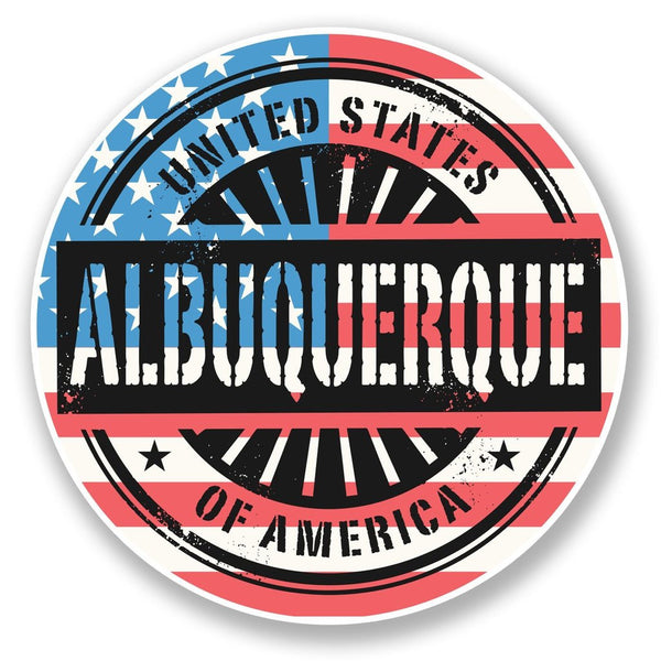 2 x Albuquerque USA Vinyl Sticker #6742