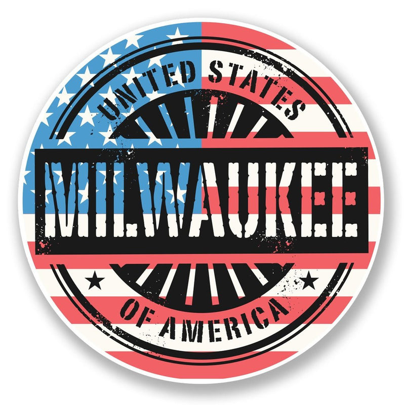 2 x Milwaukee USA Vinyl Sticker