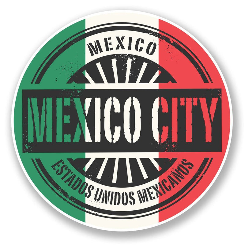 2 x Mexico City Vinyl Sticker