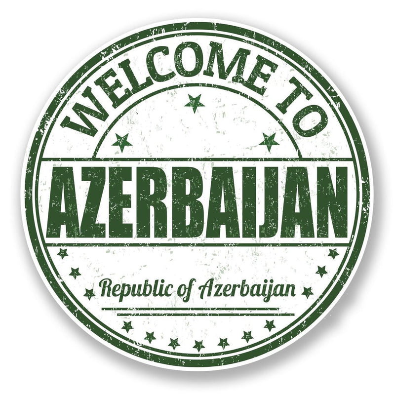2 x Azerbaijan Vinyl Sticker