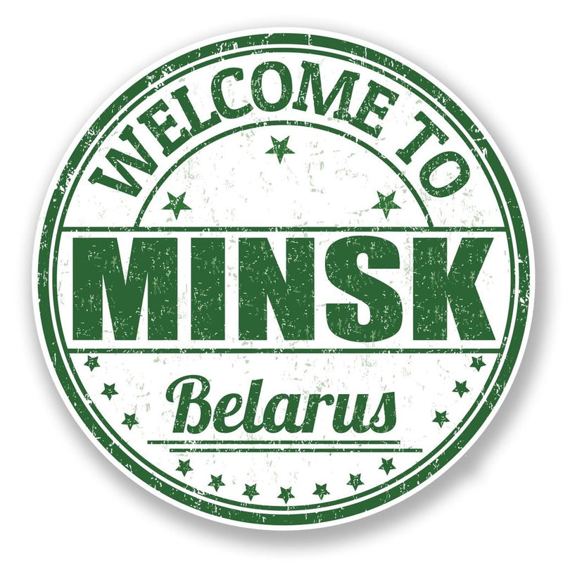 2 x Minsk Belarus Vinyl Sticker