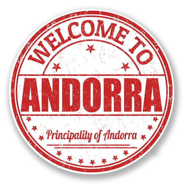 2 x Andorra Vinyl Sticker #6756