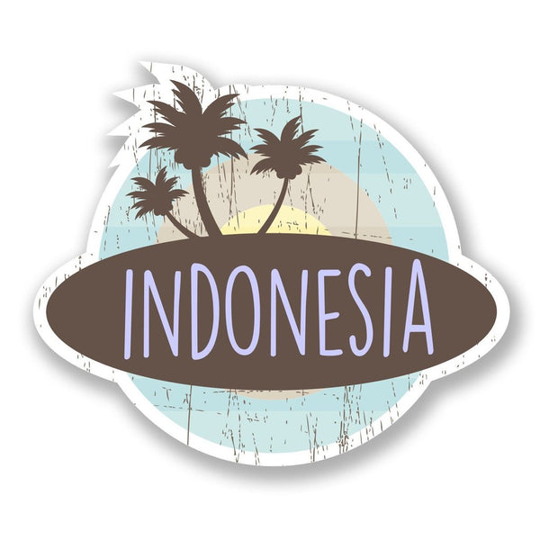 2 x Indonesia Vinyl Sticker #6763