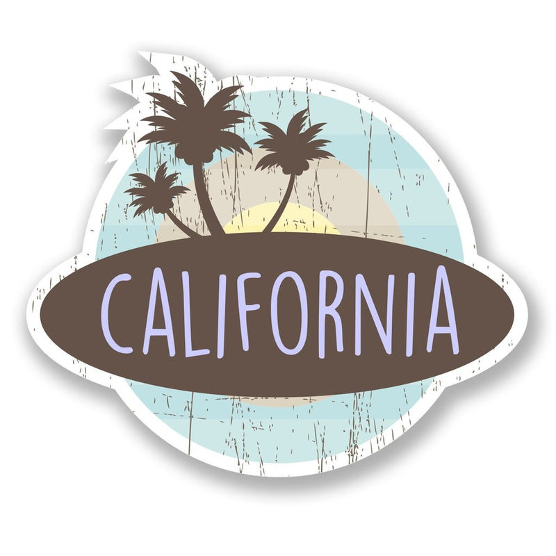 2 x California USA Vinyl Sticker