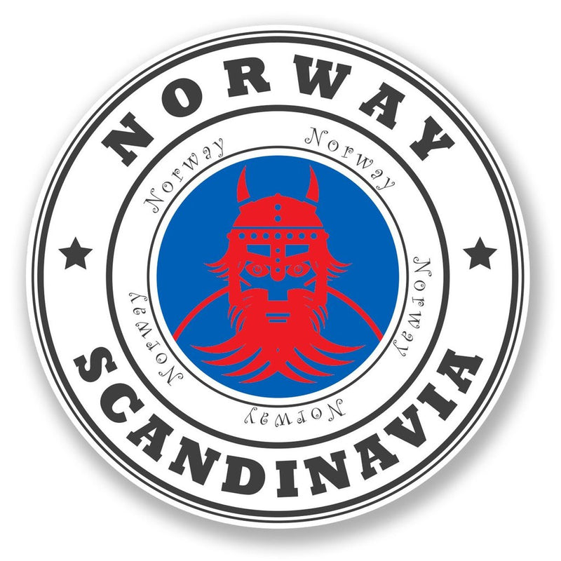 2 x Norway Vinyl Sticker