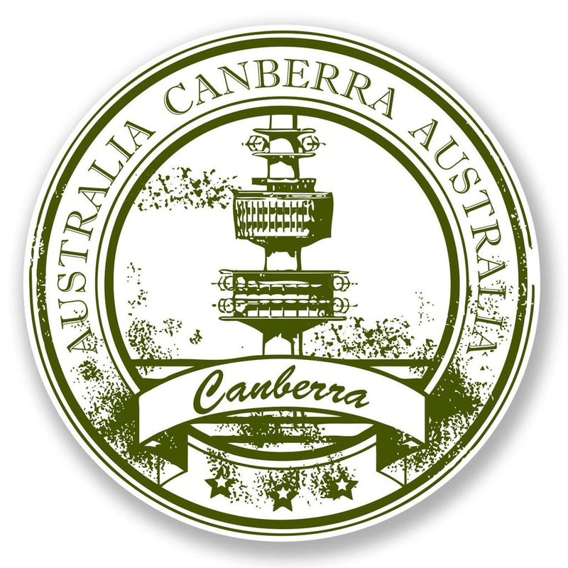 2 x Canberra Australia Vinyl Sticker