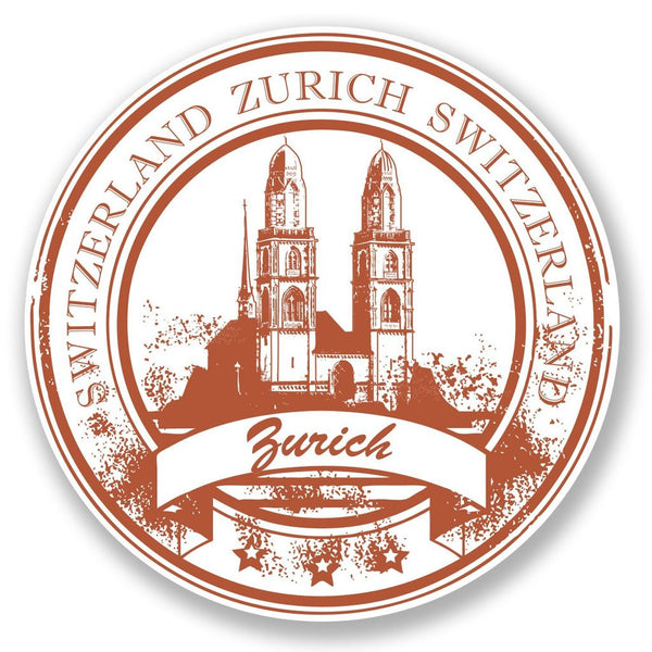 2 x Zurich Switzerland Vinyl Sticker #6777