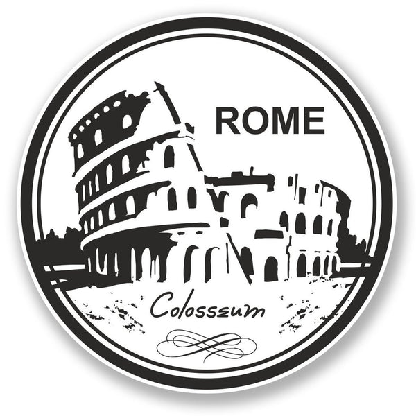 2 x Italy Rome Colosseum Vinyl Sticker #6778
