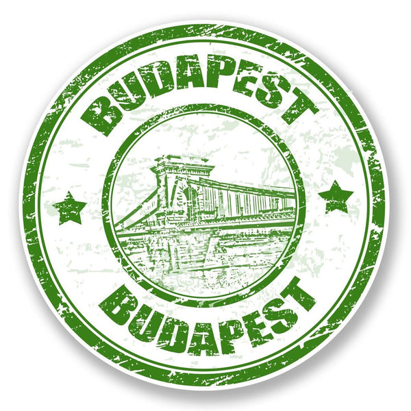 2 x Budapest Hungary Vinyl Sticker #6795