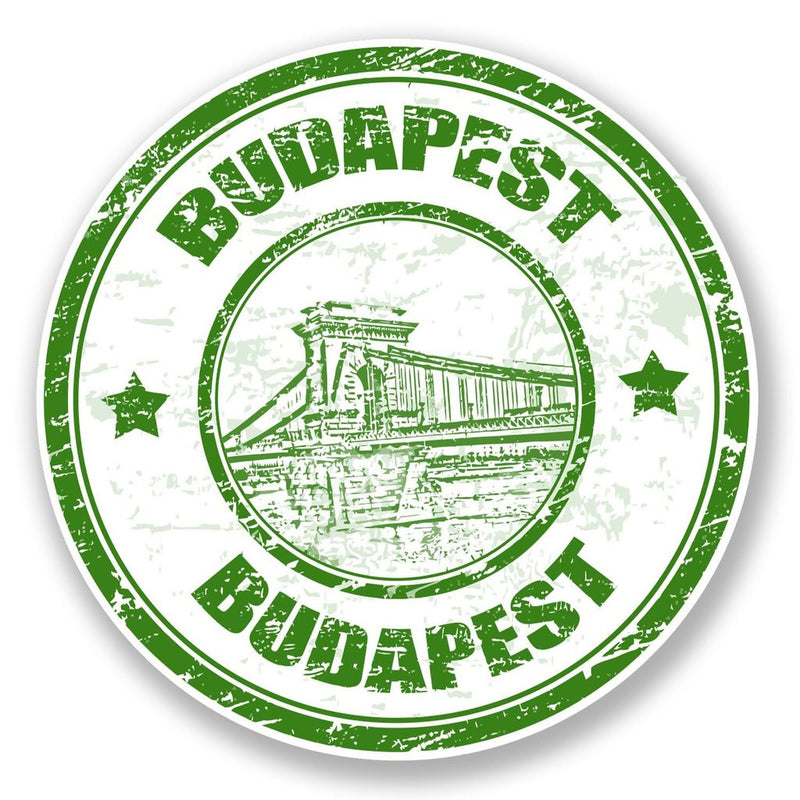 2 x Budapest Hungary Vinyl Sticker