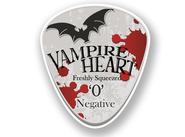 2 x Vampire Heart Halloween Vinyl Sticker #7018