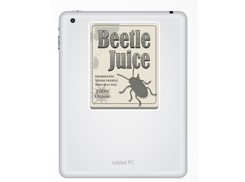 2 x Beetle Juice Halloween Vinyl Sticker