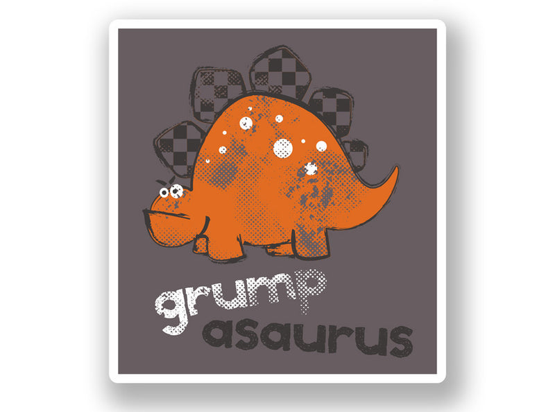2 x Grumpasaurus Vinyl Sticker
