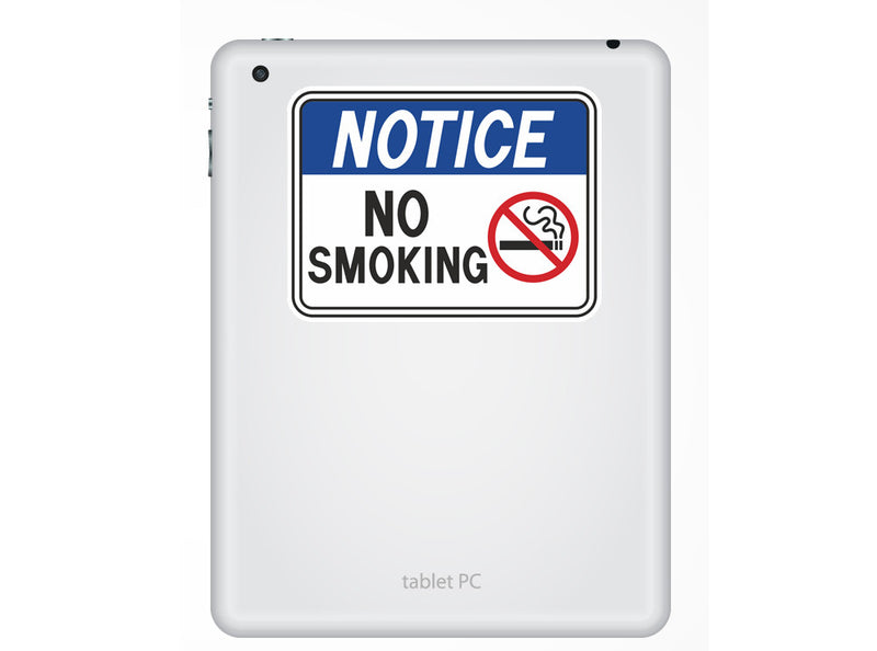 2 x Stop Smoking Warning Sign Vinyl Sticker
