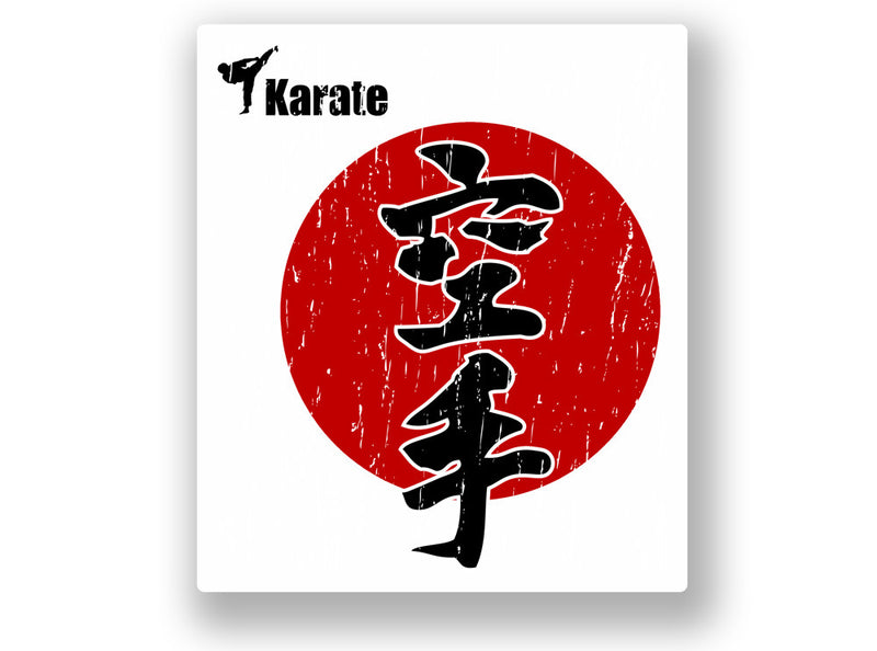 2 x Karate Vinyl Sticker Japan Ninja