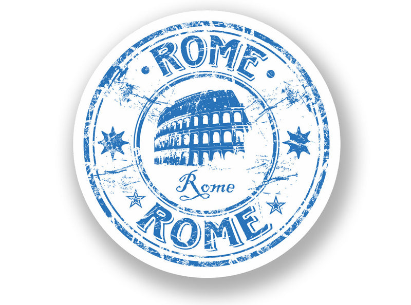 2 x Italy Rome Vinyl Sticker Travel Luggage Italian