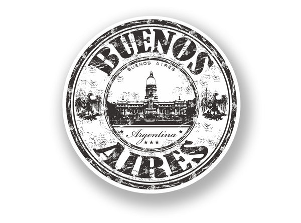 2 x Buenos Aires Vinyl Sticker Travel Luggage Argentina #7085