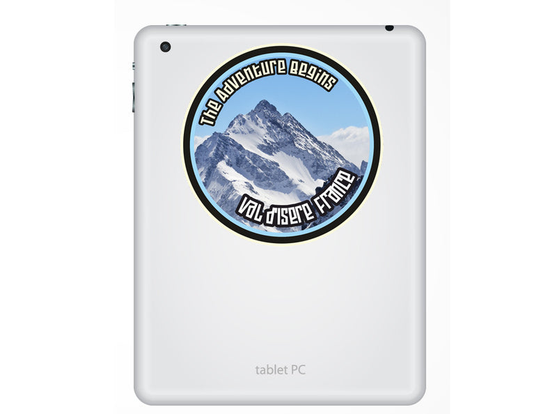 2 x Val d'Isère Vinyl Sticker Travel Mountain Ski Snowboard