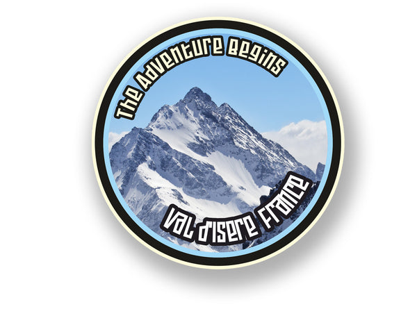 2 x Val d'Isère Vinyl Sticker Travel Mountain Ski Snowboard #7105