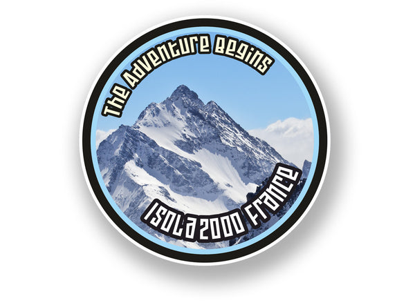 2 x Isola 2000 France Vinyl Sticker Travel Mountain Ski Snowboard #7112