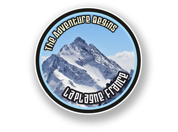 2 x La Plagne France Vinyl Sticker Travel Mountain Ski Snowboard #7114